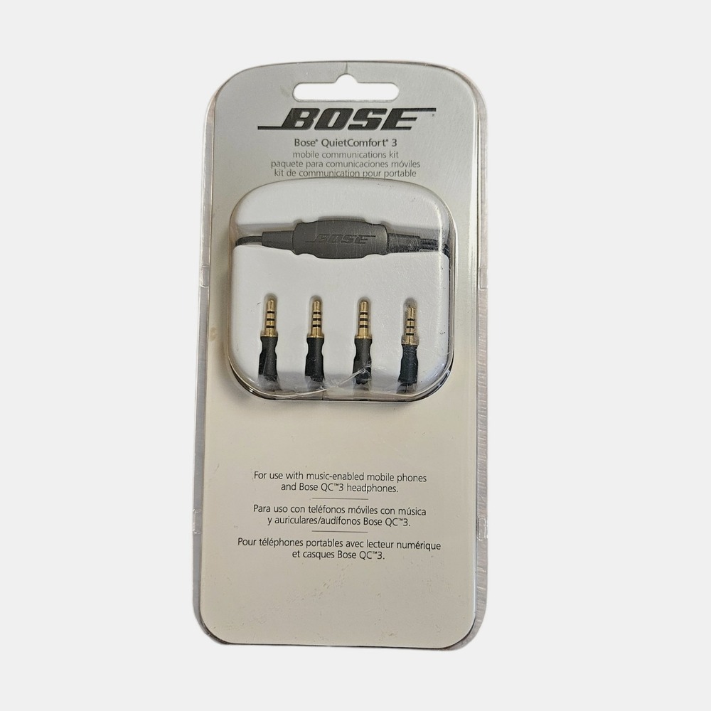 BOSE Quiet Comfort 3‎ Mobile Communications Kit For QC3 to iPhone Black Sealed